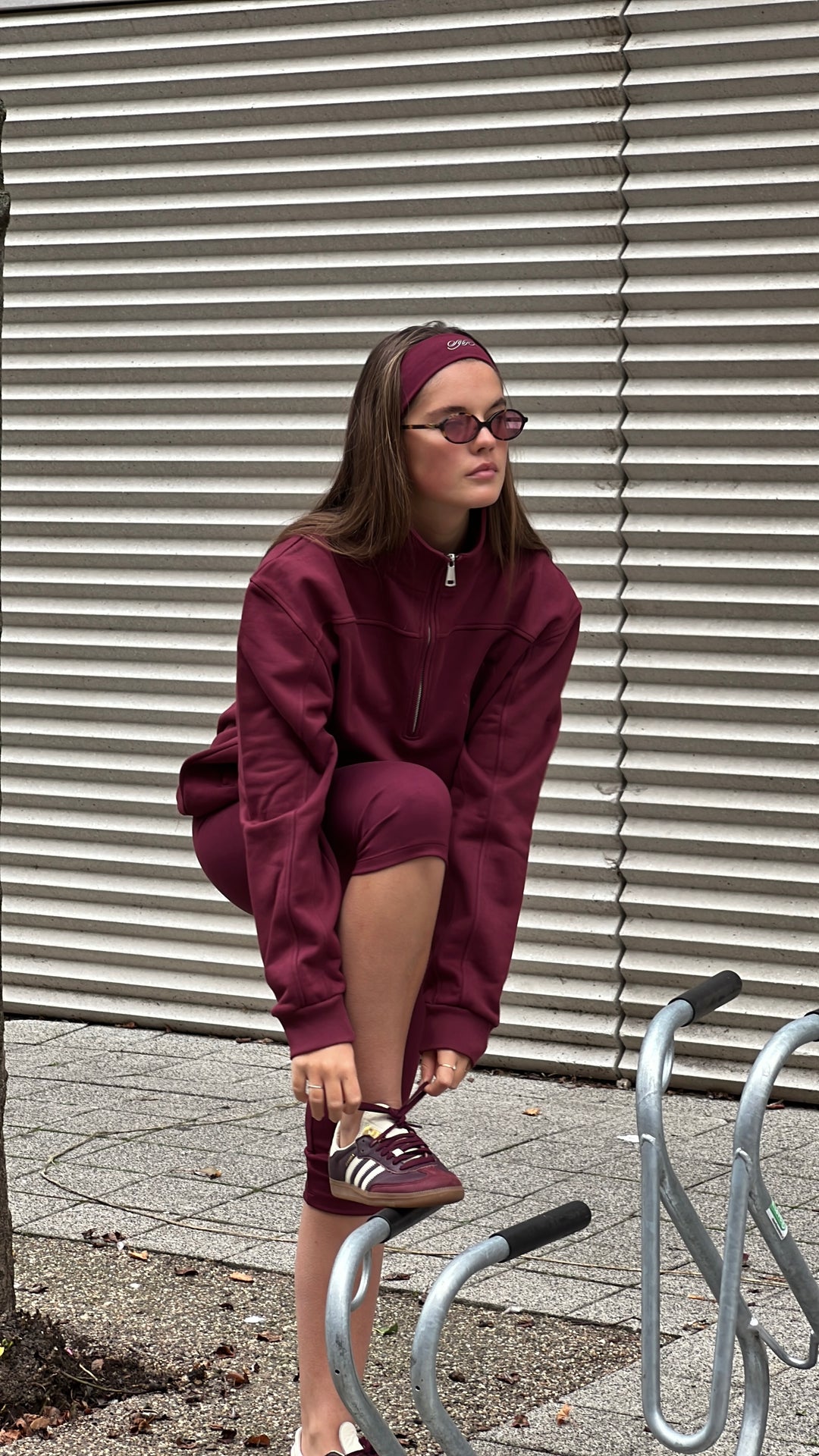 Burgundy Capri Legging