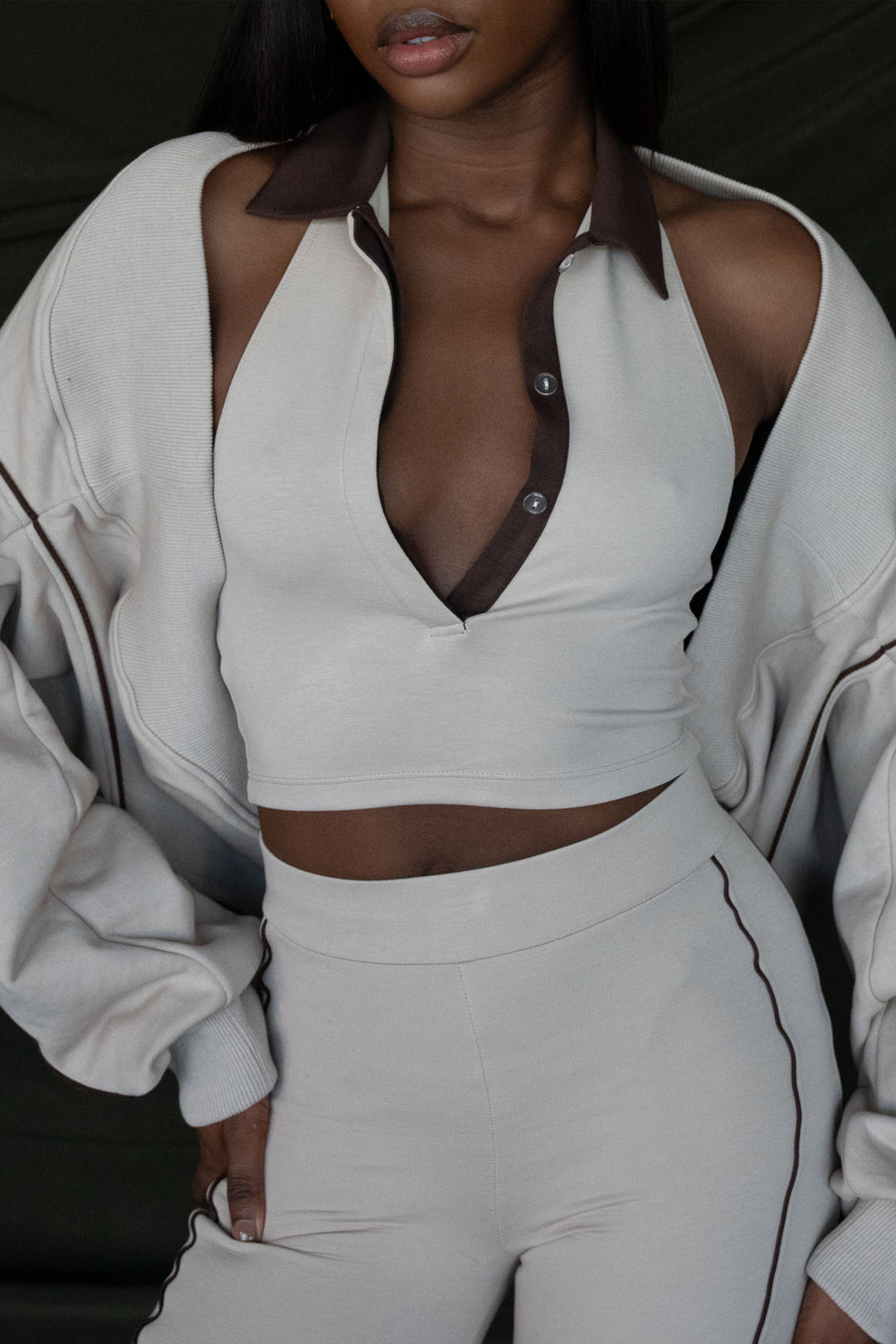Nude Backless Top