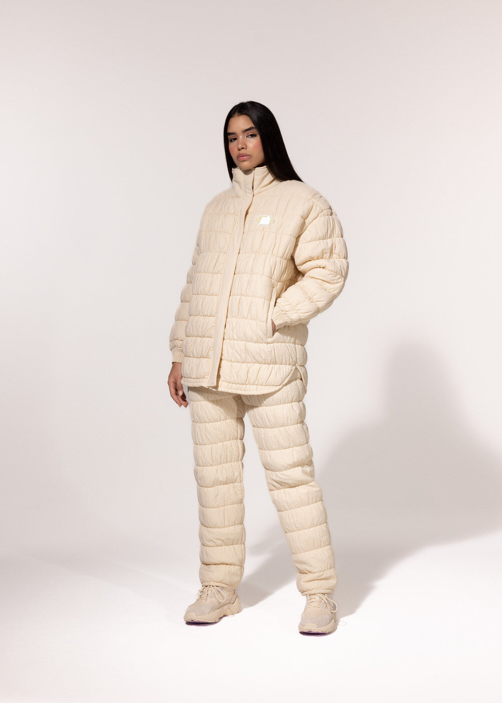 Creme Cloud Ski Puffer Jacket
