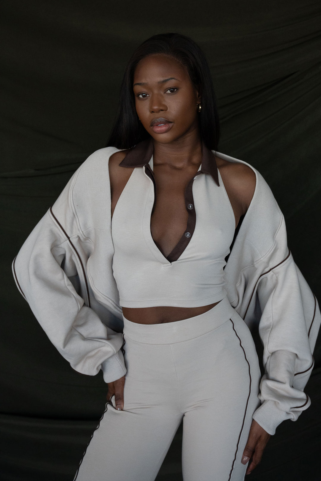 Nude Backless Top