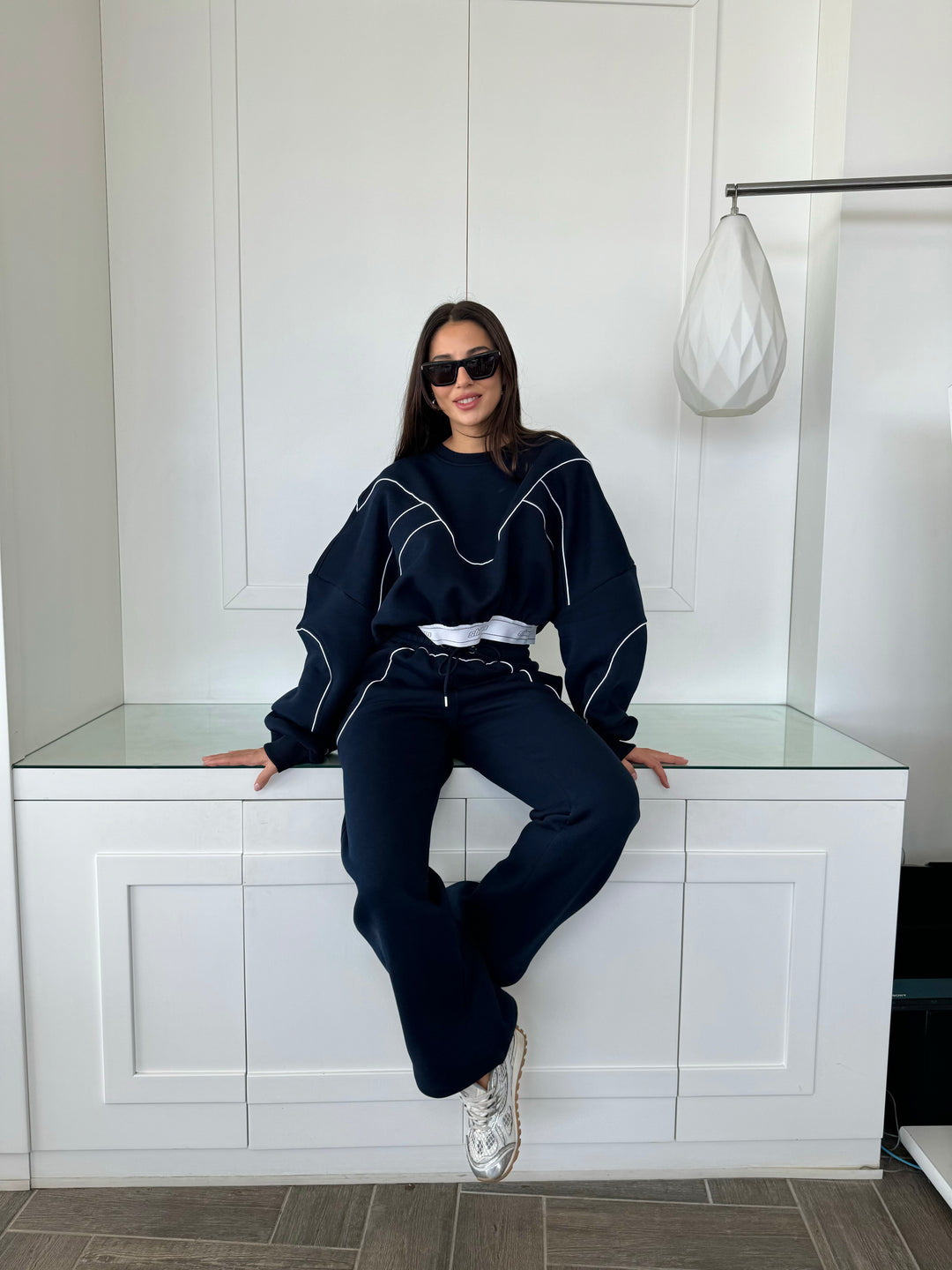 Navy Contour Sweatshirt