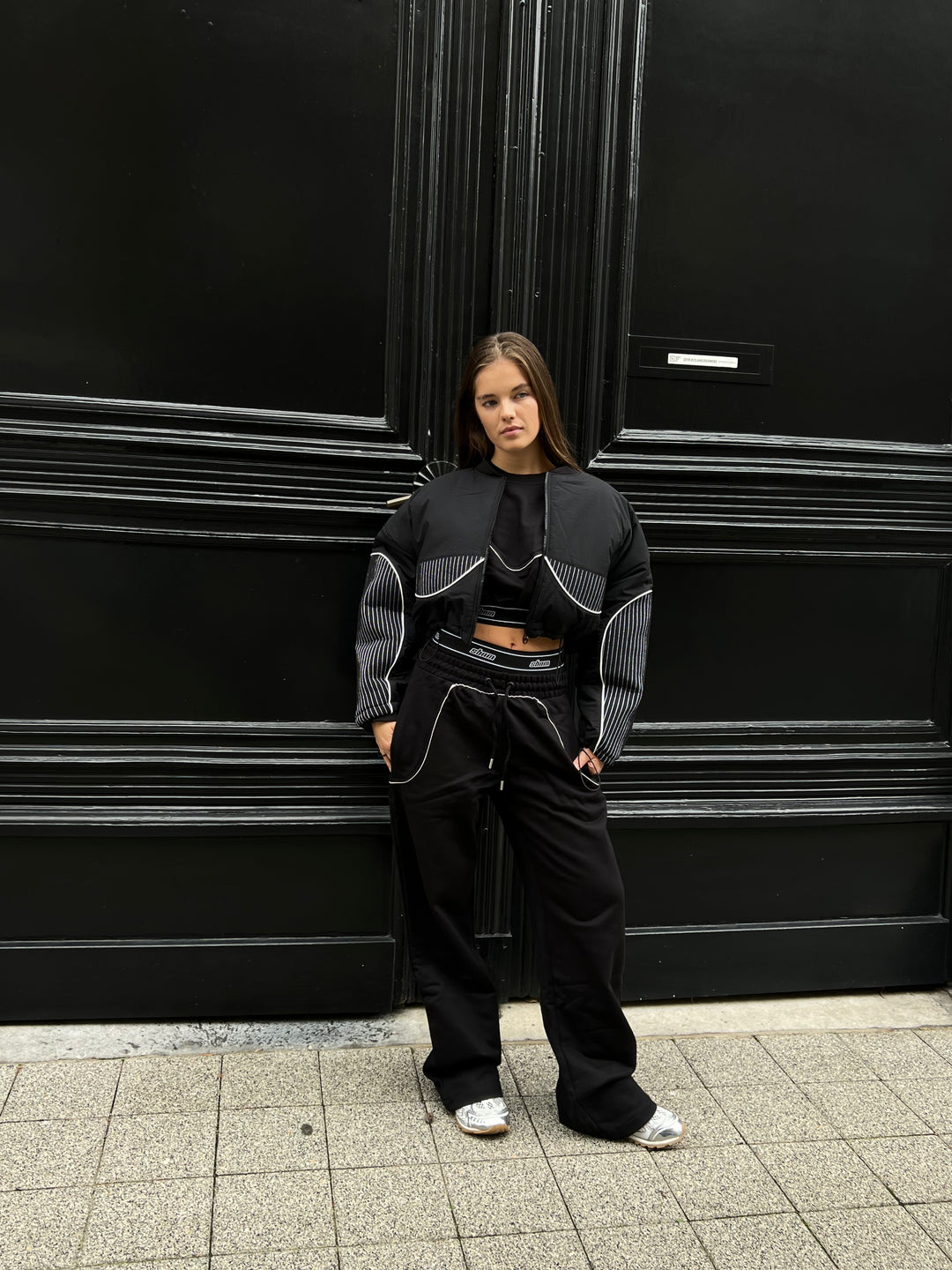 Black Logo Waistband Boxer Cut Sweatpants
