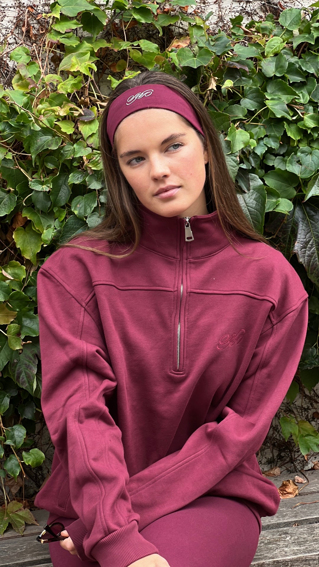 Burgundy Polo Sweater