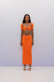 GYPSY ORANGE LONG SKIRT