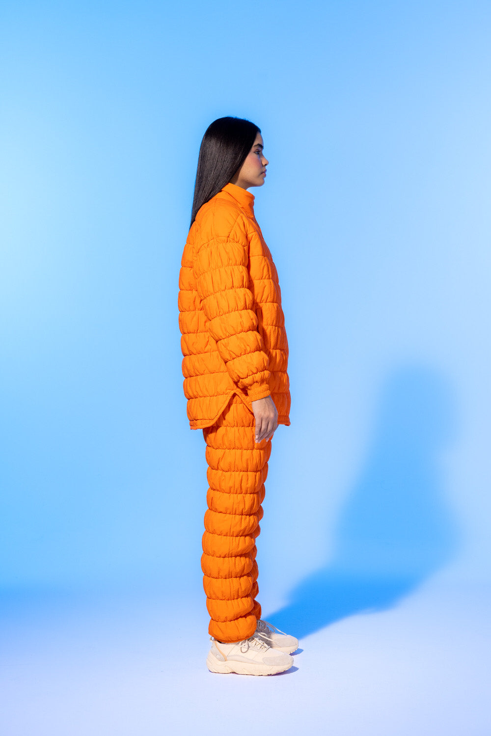 Orange Cloud Ski Puffer Jacket