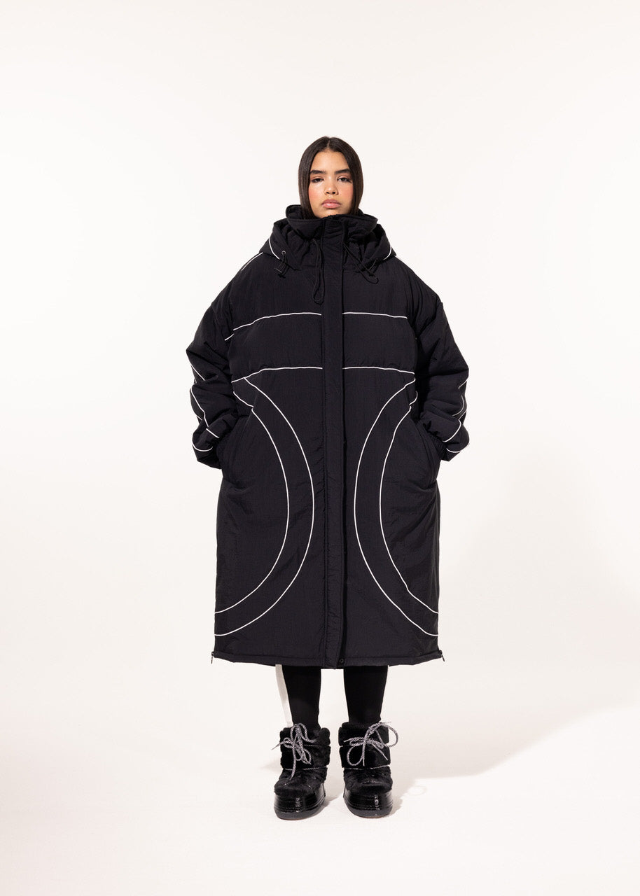 Black Oversize Puffer Coat