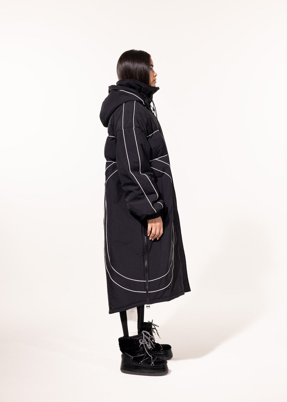 Black Oversize Puffer Coat