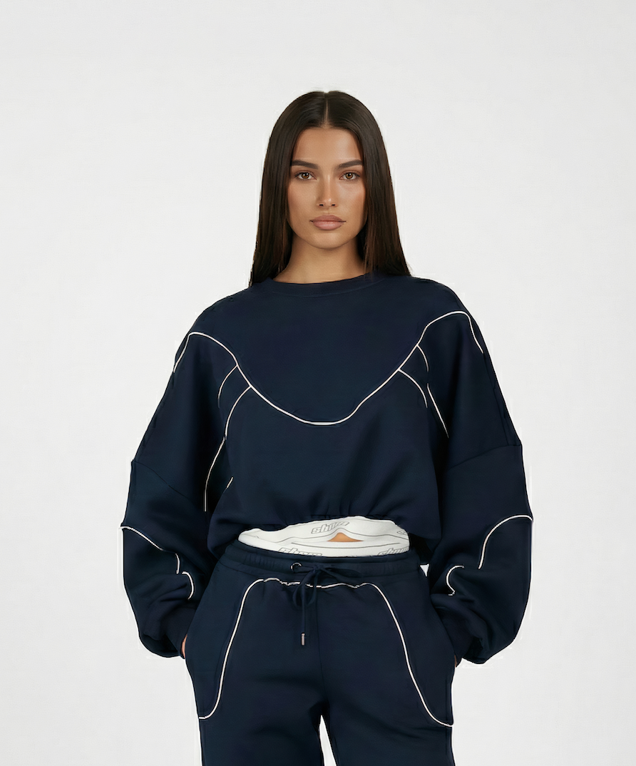 Navy Contour Sweatshirt