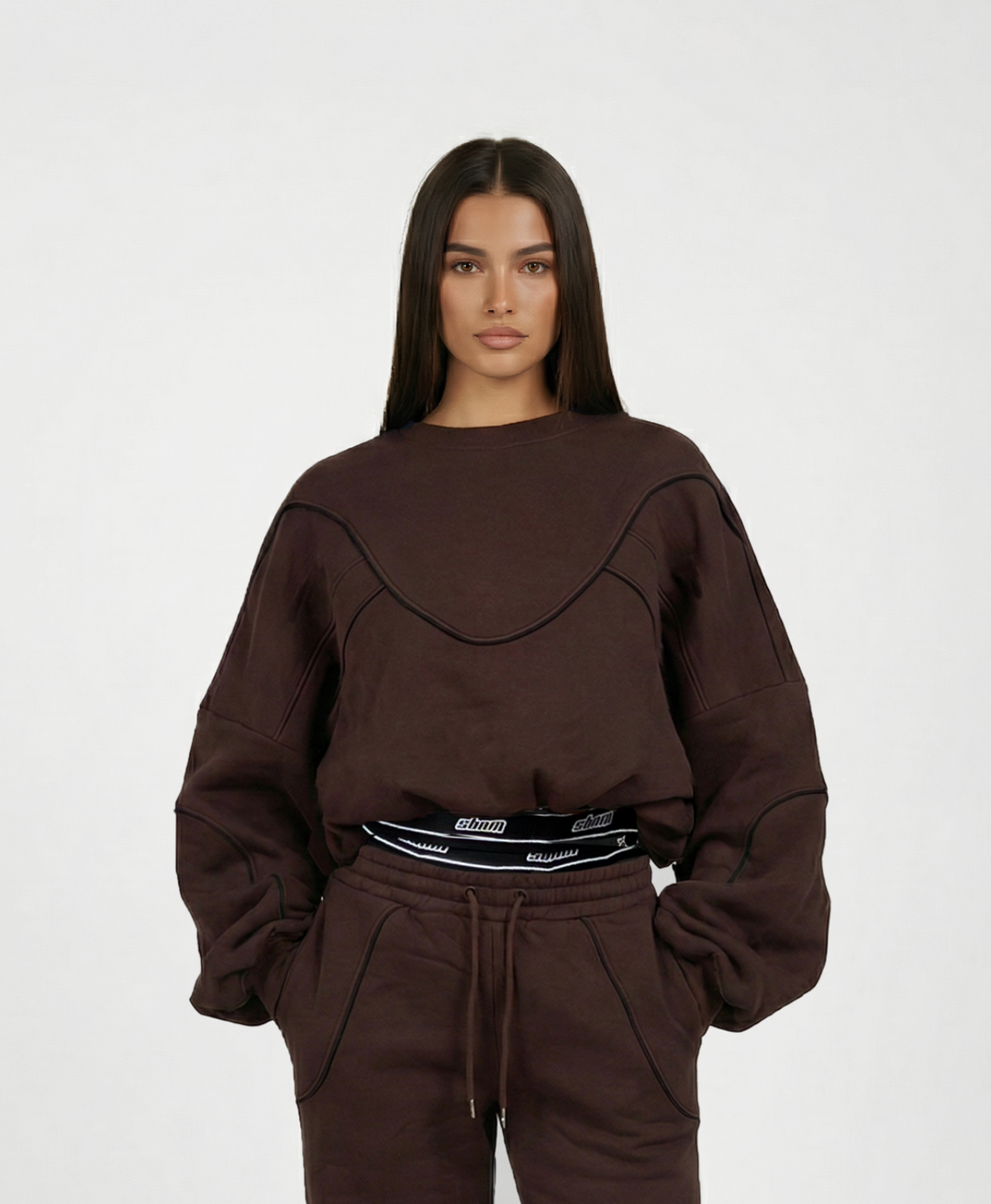 Brown Contour Sweatshirt