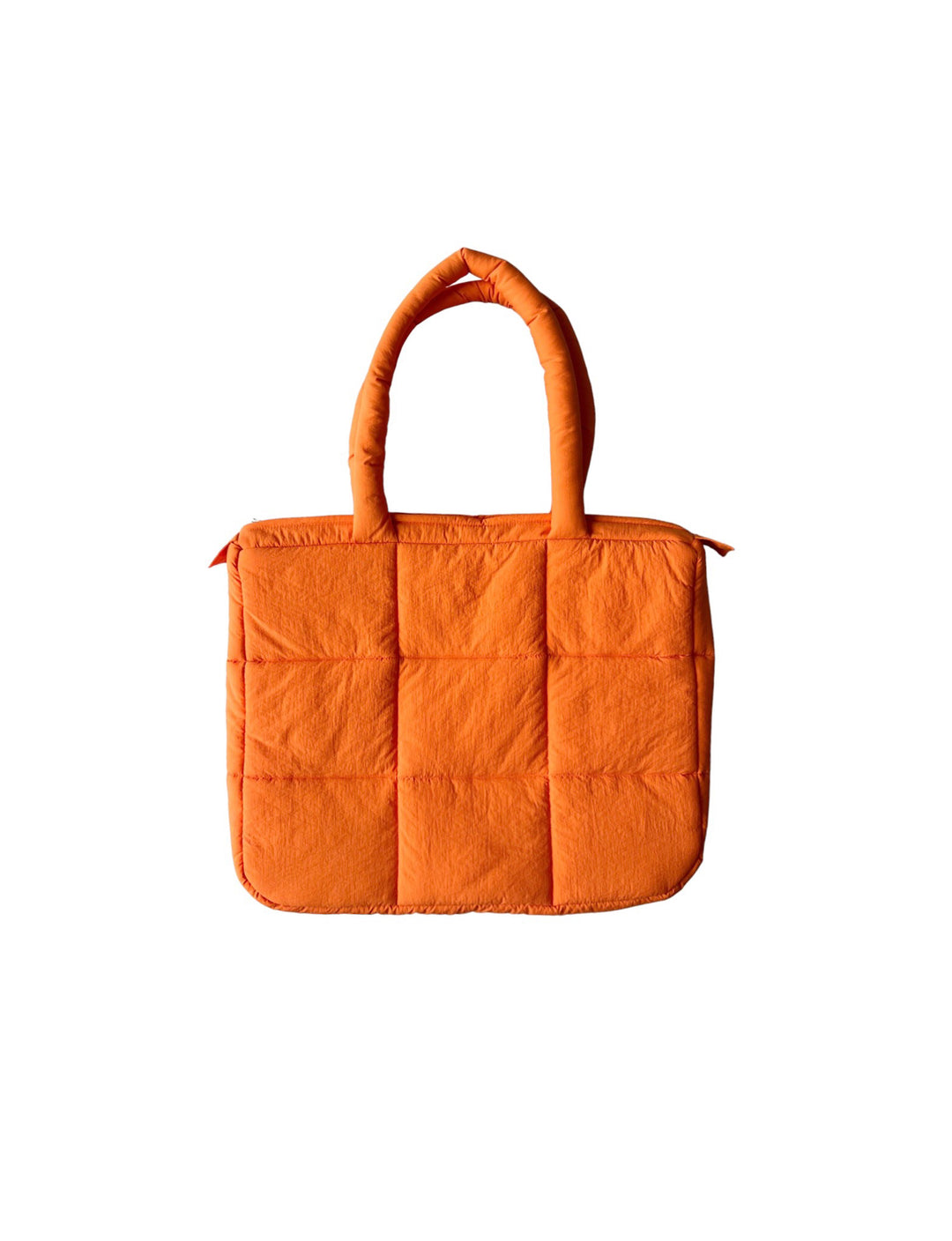 Orange Waterproof Soft Puffer Bag