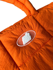 ORANGE WATERPROOF SOFT PUFFER BAG