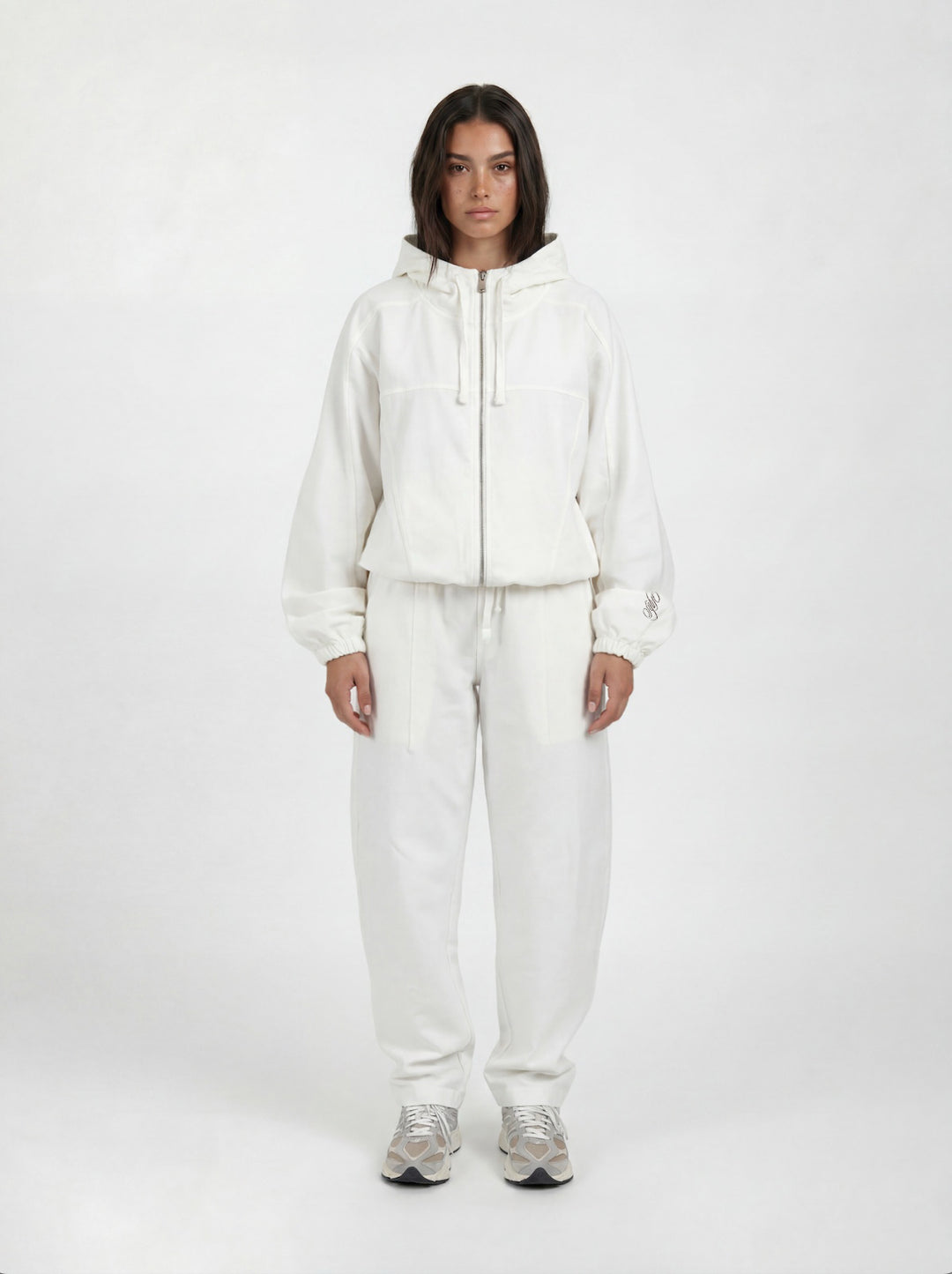 White Baloon Cotton Pants