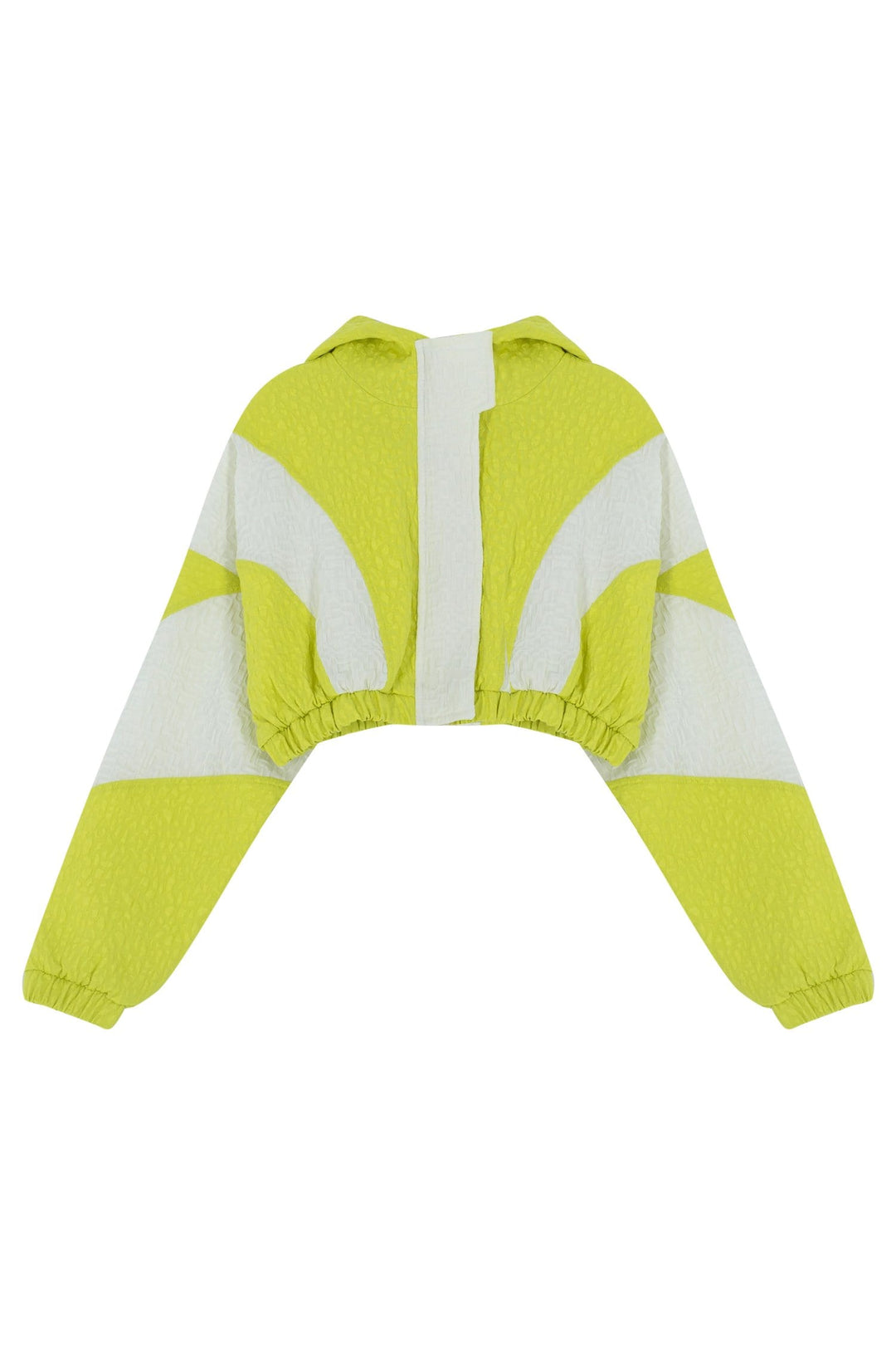 Kids Bright Lime Panelled Coat