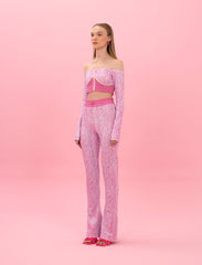 PINKY LOGOMANIA CROP TOP