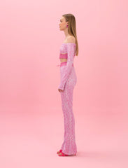 PINKY LOGOMANIA CROP TOP