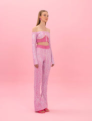 PINKY LOGOMANIA CROP TOP